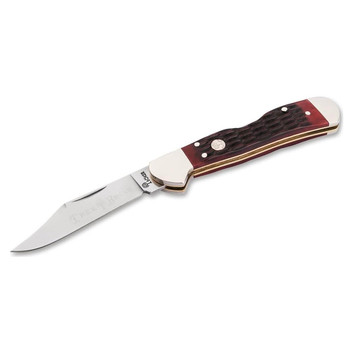Cuchillo Plegable Boker Mini Copperhead 6.68 cm Mango Rojo