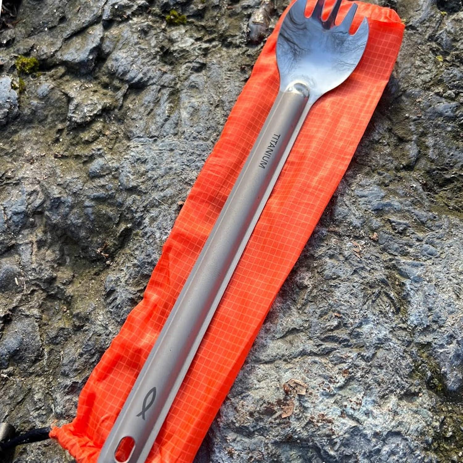 Spork de Titanio Savior Survival Gear - Utensilio Multiusos Ecológico
