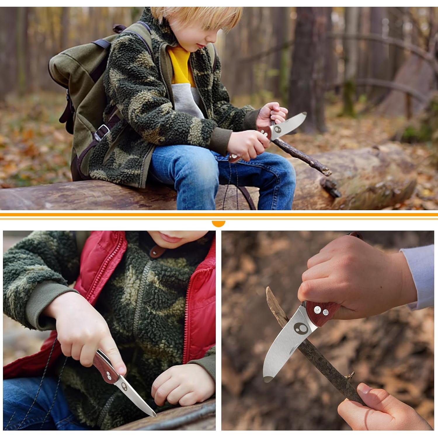Cuchillo de bolsillo ZLemma para niños con funda de seguridad