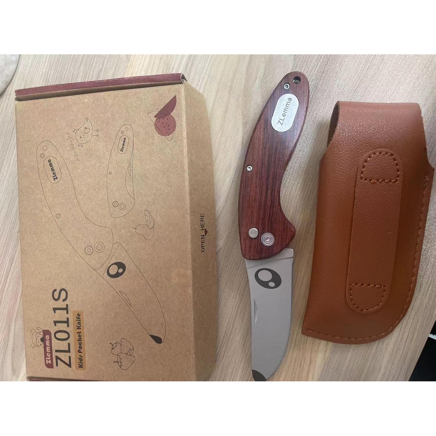 Cuchillo de bolsillo ZLemma para niños con funda de seguridad