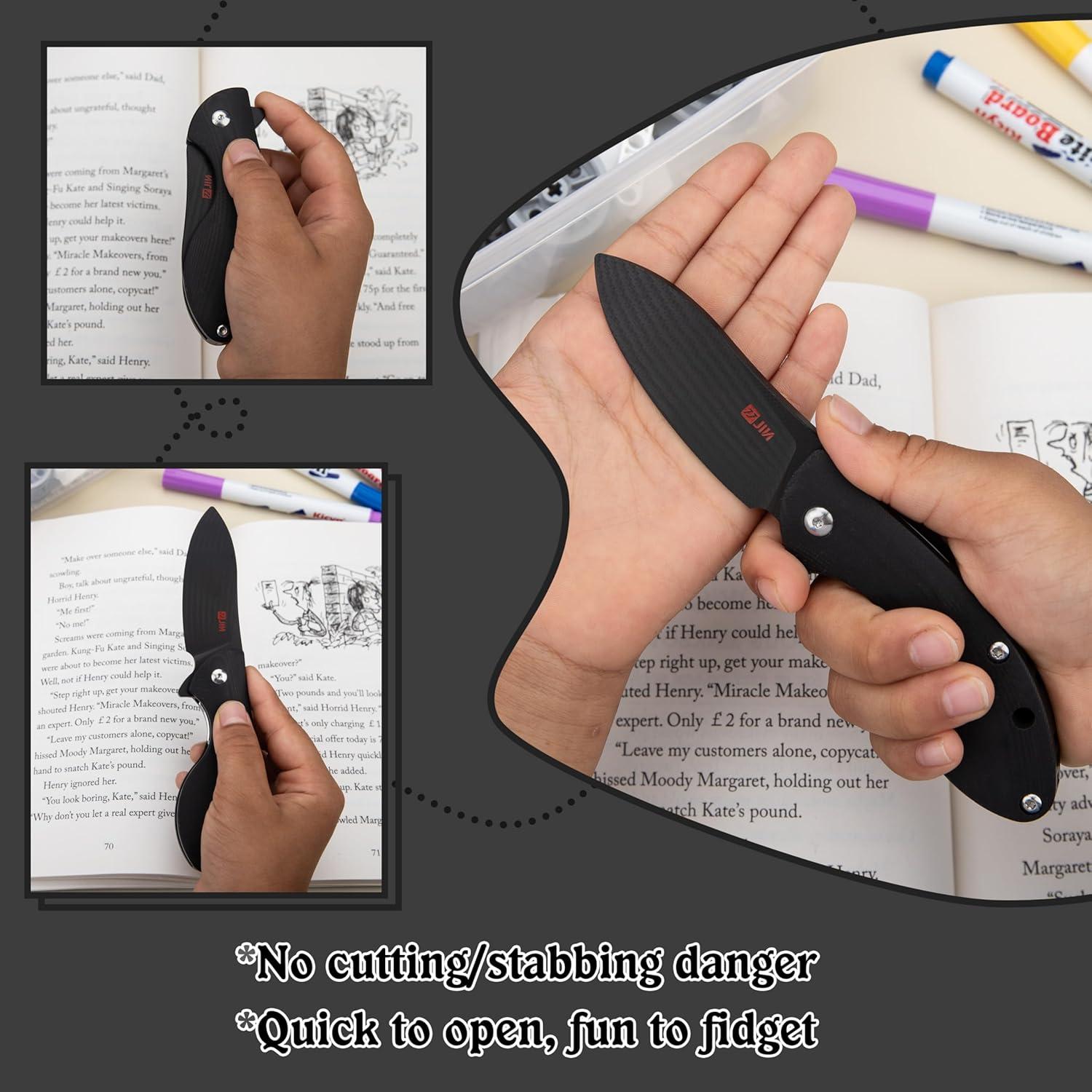 Cuchillo Plegable JIN G10 para Niños - Kit DIY Antiestrés