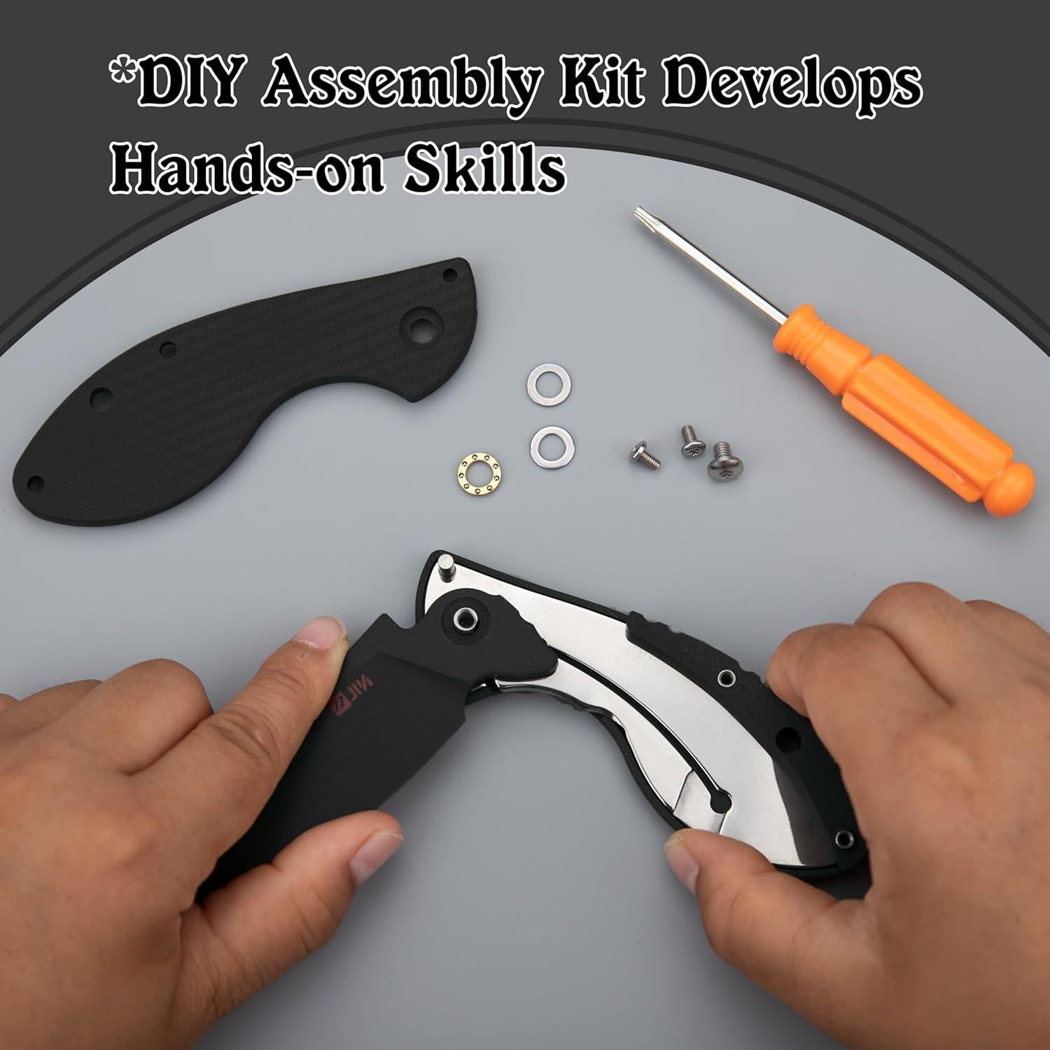 Cuchillo Plegable JIN G10 para Niños - Kit DIY Antiestrés