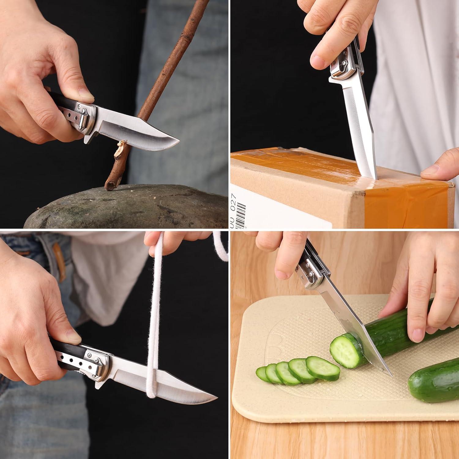 Cuchillo de bolsillo BARRYSAIL 6696, acero inoxidable 9.9 cm