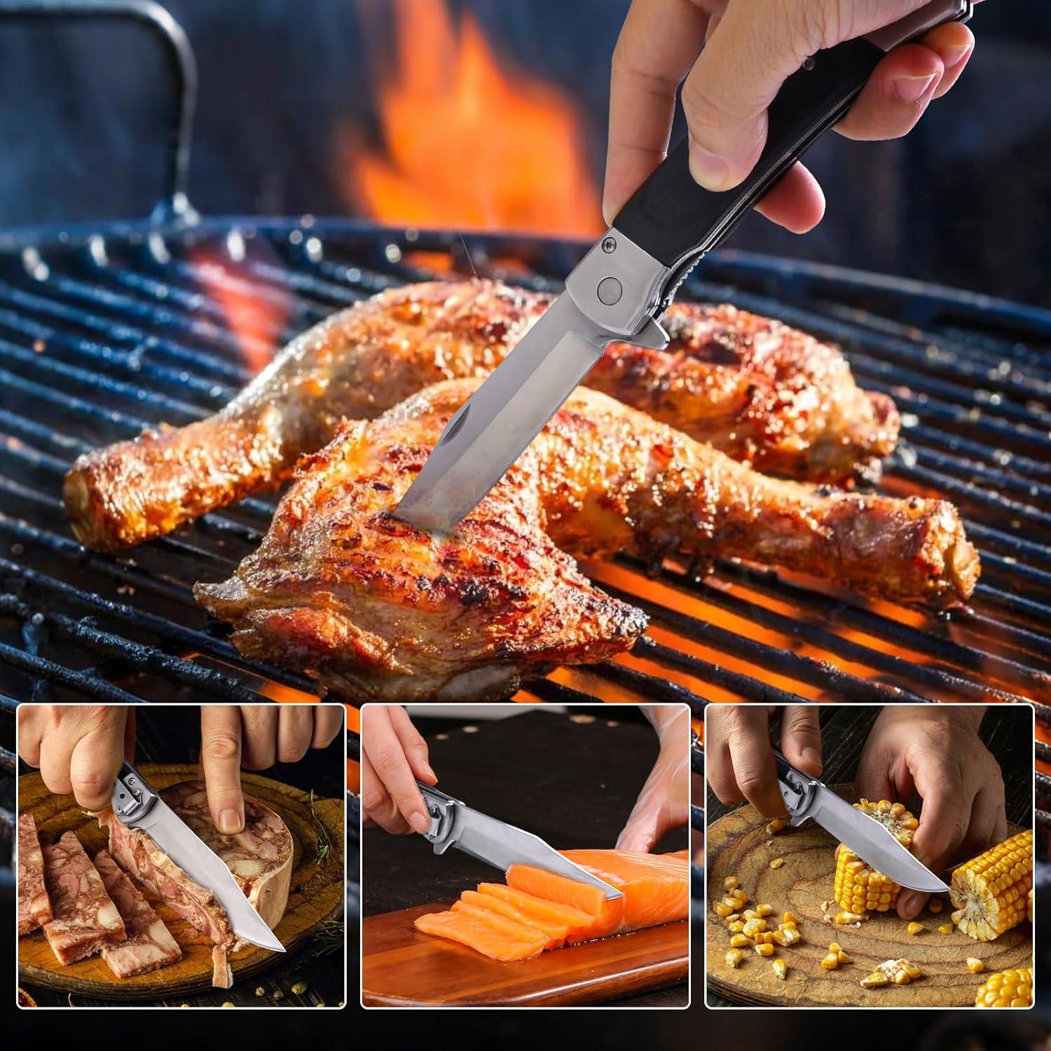 Cuchillo de bolsillo BARRYSAIL 6696, acero inoxidable 9.9 cm