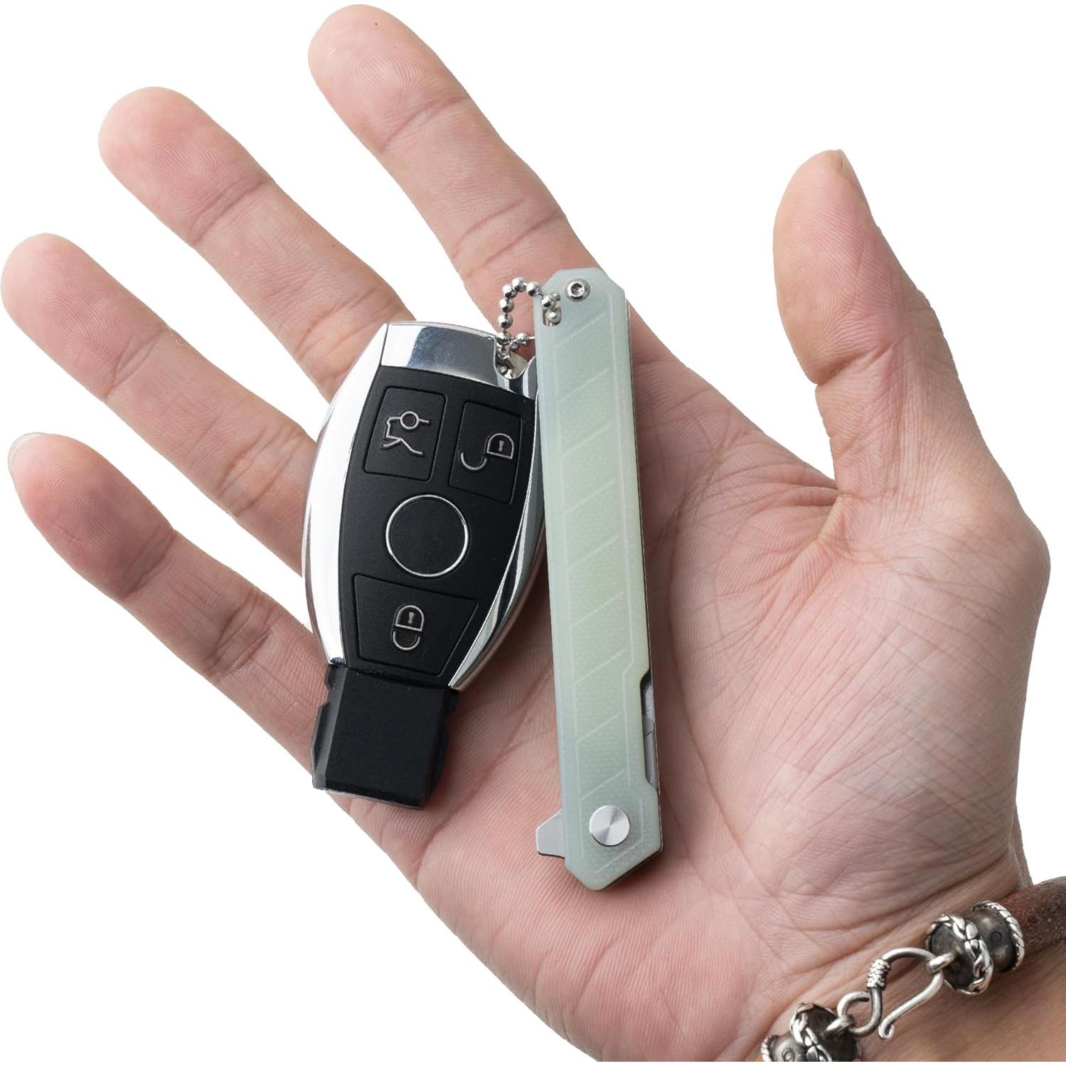 Cuchillo de bolsillo OLITANS G046 Mecha con 10 cuchillas EDC