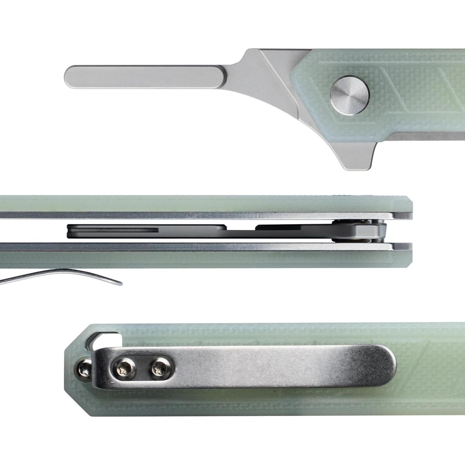 Cuchillo de bolsillo OLITANS G046 Mecha con 10 cuchillas EDC