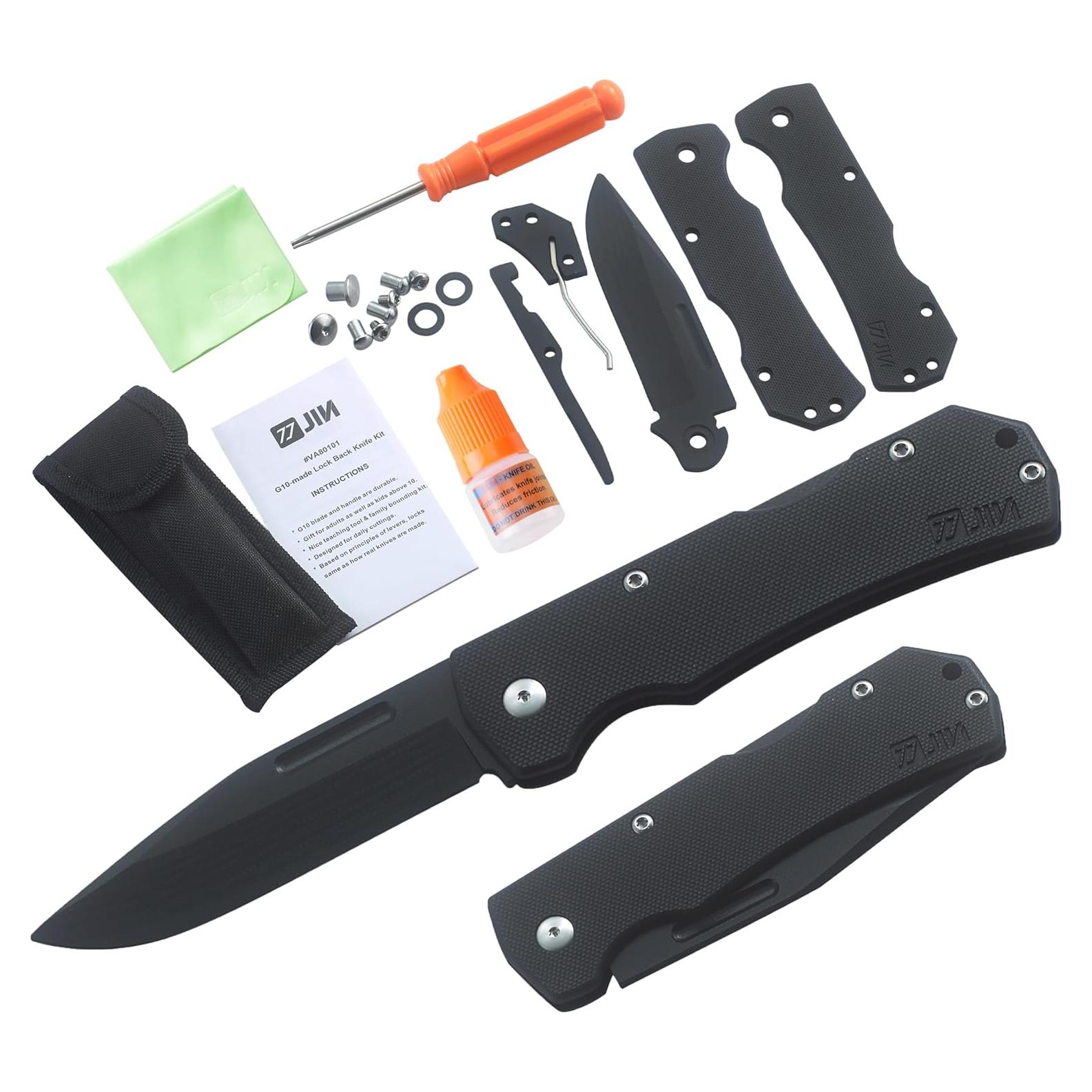 Cuchillo de Bolsillo JIN para Niños DIY G10 Desafilado 20cm