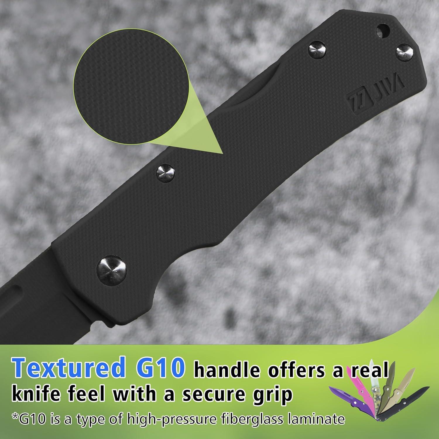 Cuchillo de Bolsillo JIN para Niños DIY G10 Desafilado 20cm