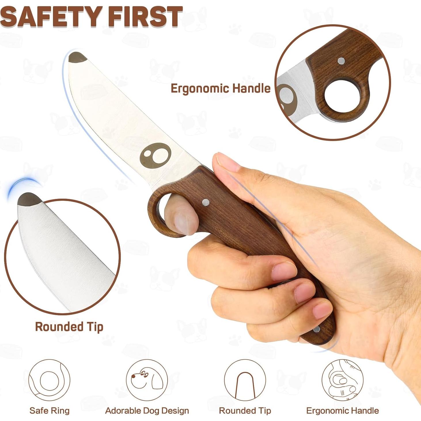 Cuchillo Scout ZLemma para Niños con Anillo Educativo y Funda
