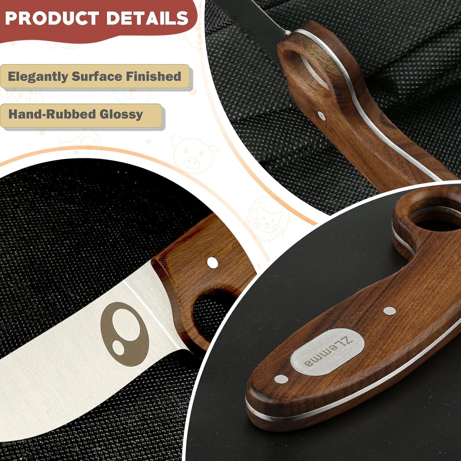 Cuchillo Scout ZLemma para Niños con Anillo Educativo y Funda