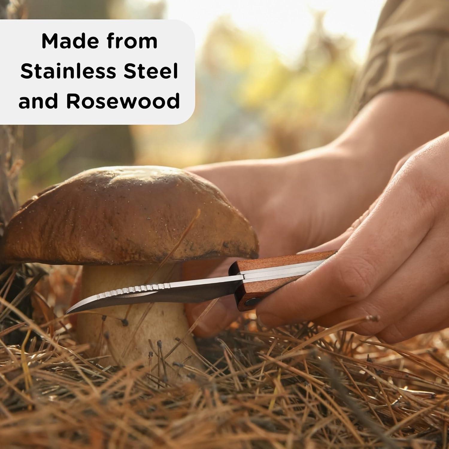 Cuchillo Plegable para Setas Wrenbury - Hoja 7.5 cm Acero Inoxidable