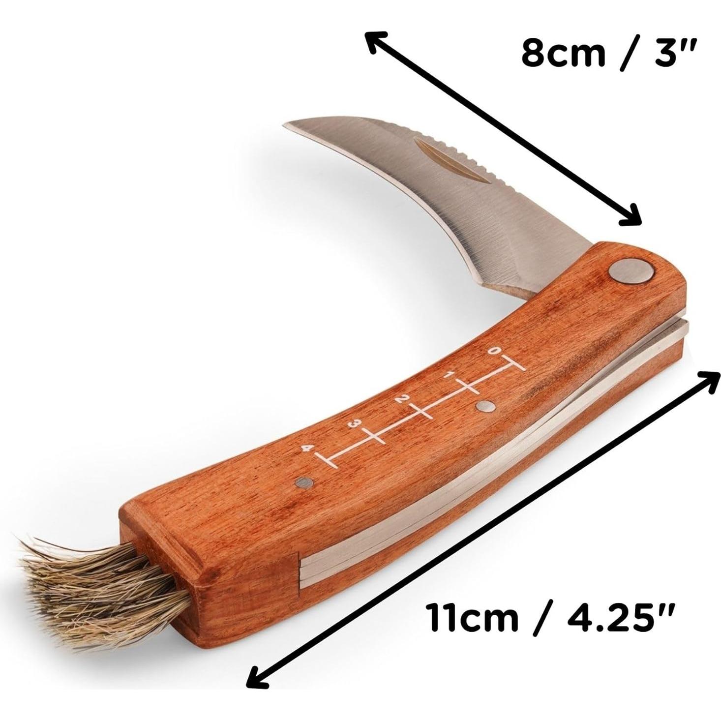 Cuchillo Plegable para Setas Wrenbury - Hoja 7.5 cm Acero Inoxidable