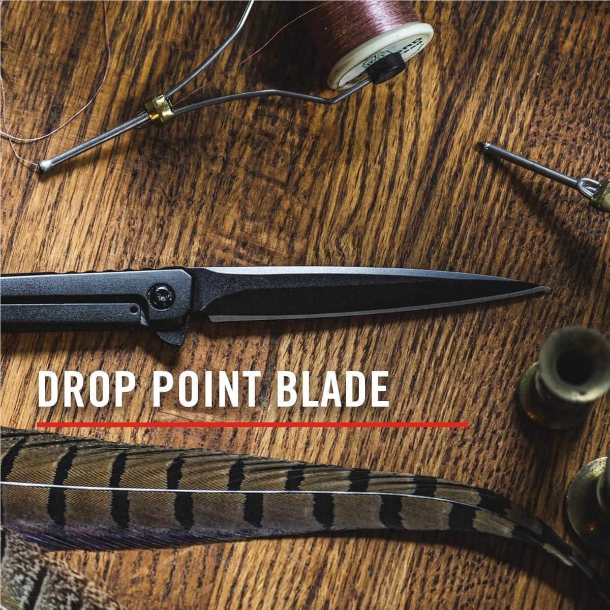 Cuchillo Plegable Coast LX532 EDC Acero Inoxidable Negro 8.89 cm