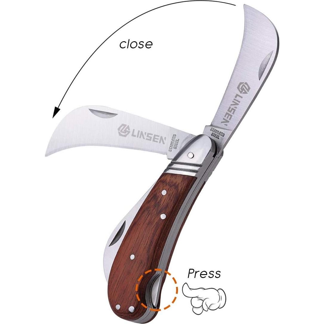 Cuchillo de Injerto Linsen-Outdoors 6.35 cm Acero Inoxidable
