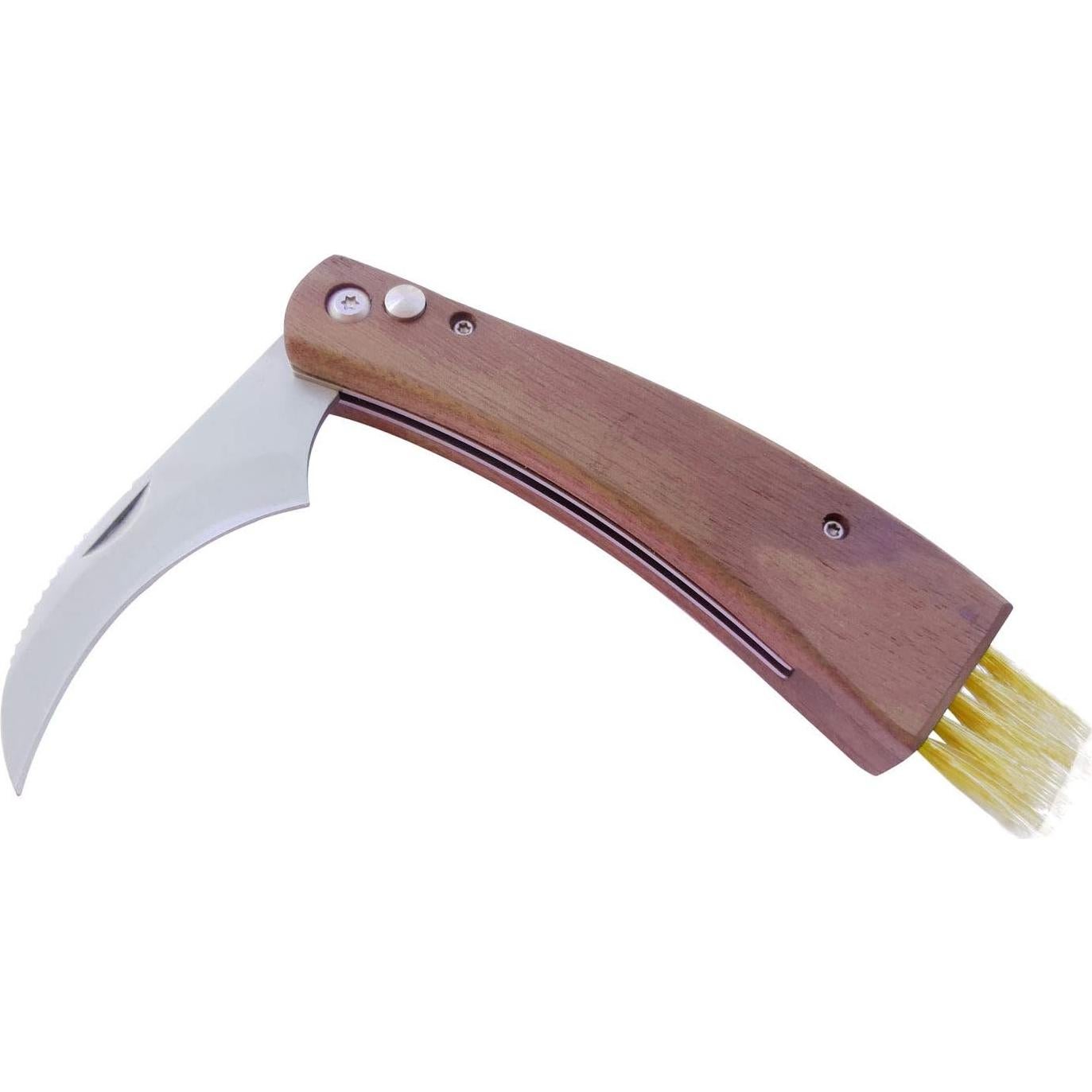 Cuchillo de Champiñón Plegable HANZIUP con Cepillo y Funda