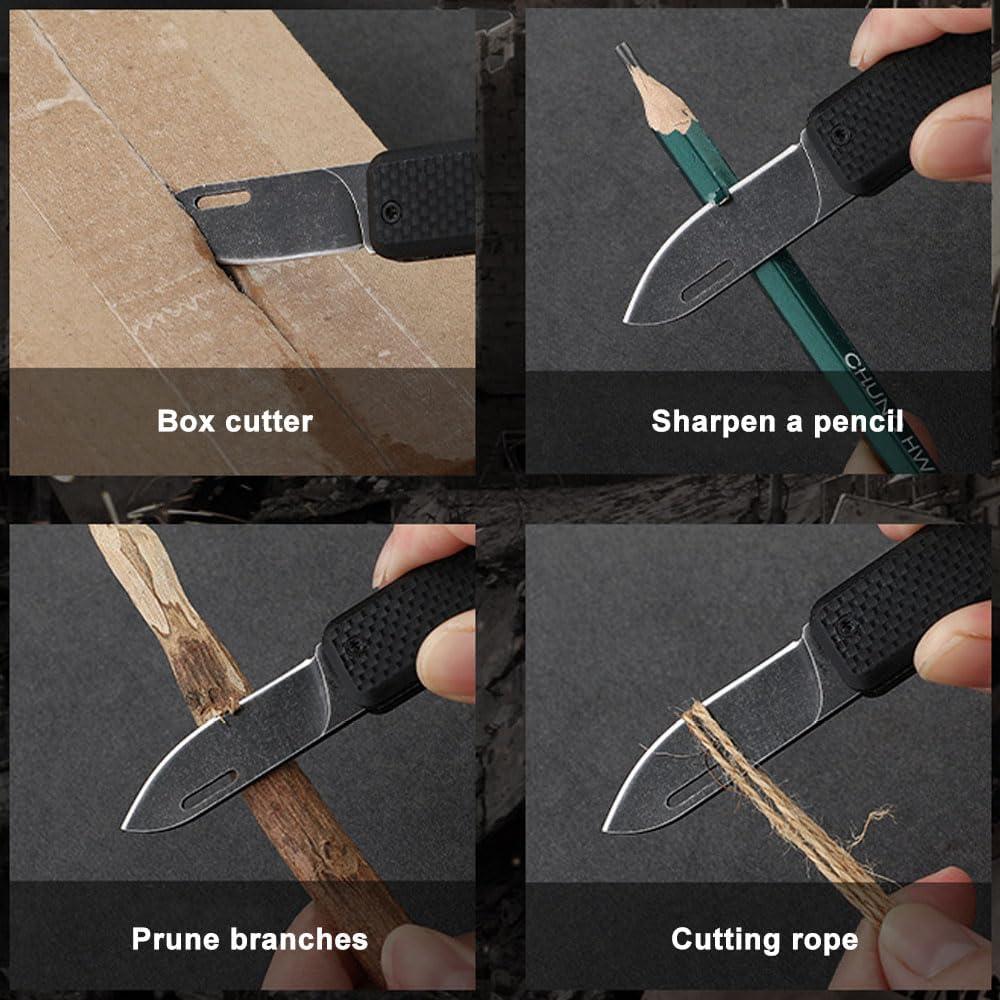 Cuchillo de bolsillo Caressolove G10 EDC 10.99 cm Negro