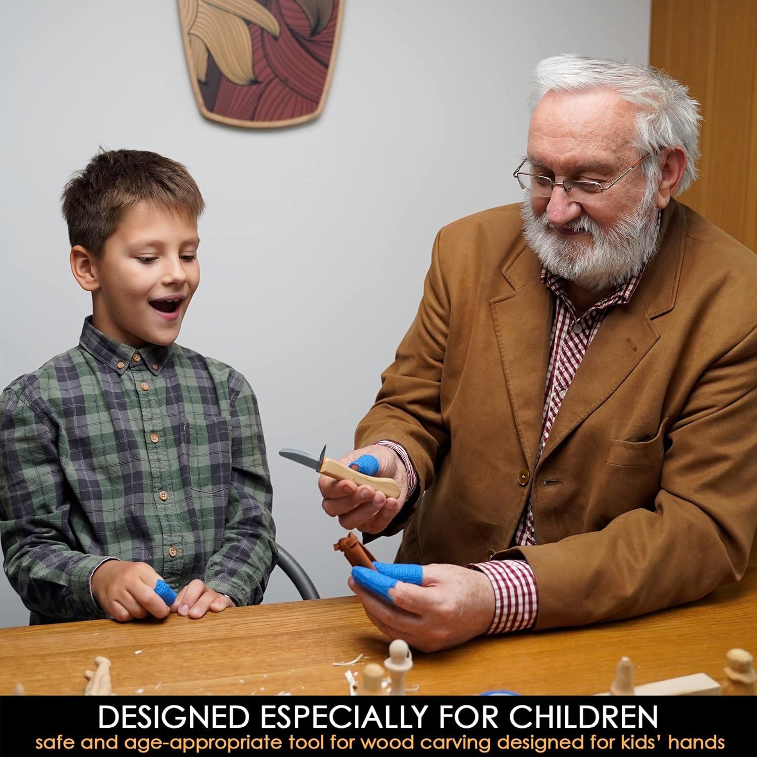 Cuchillo de Tallado para Niños BeaverCraft C1 - Seguro y Ergonómico