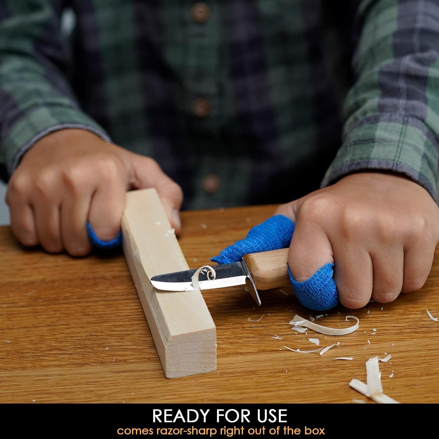 Cuchillo de Tallado para Niños BeaverCraft C1 - Seguro y Ergonómico