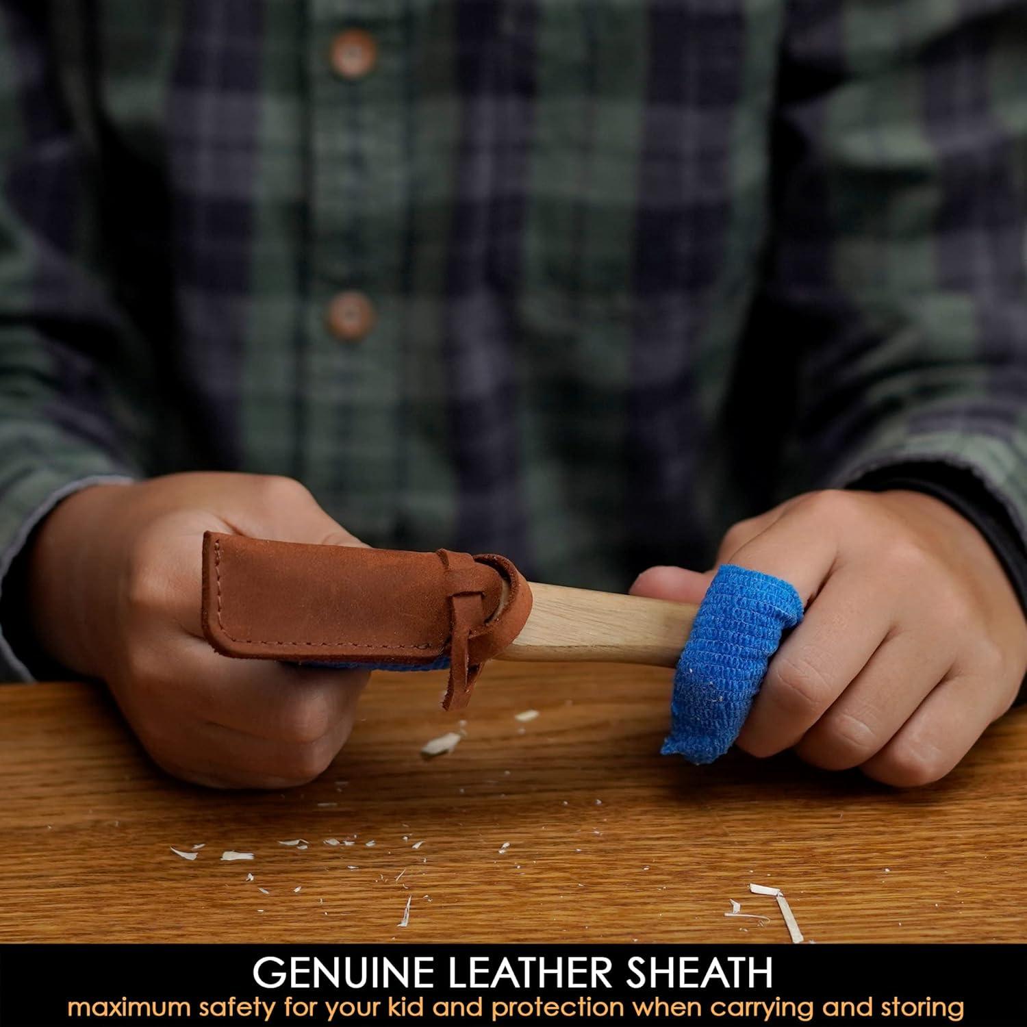 Cuchillo de Tallado para Niños BeaverCraft C1 - Seguro y Ergonómico