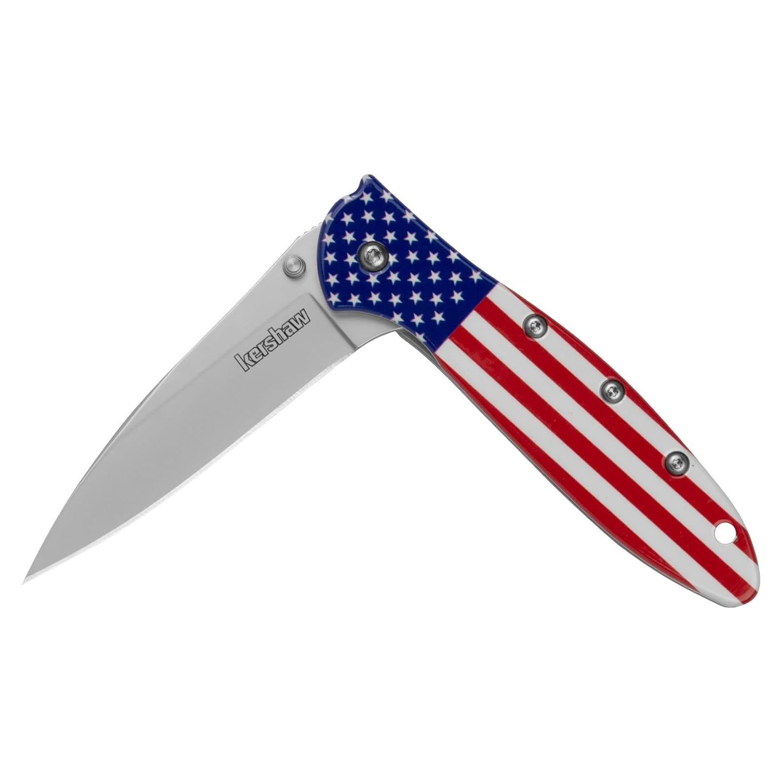 Cuchillo Plegable Kershaw Leek Bandera EE. UU. 17.78 cm