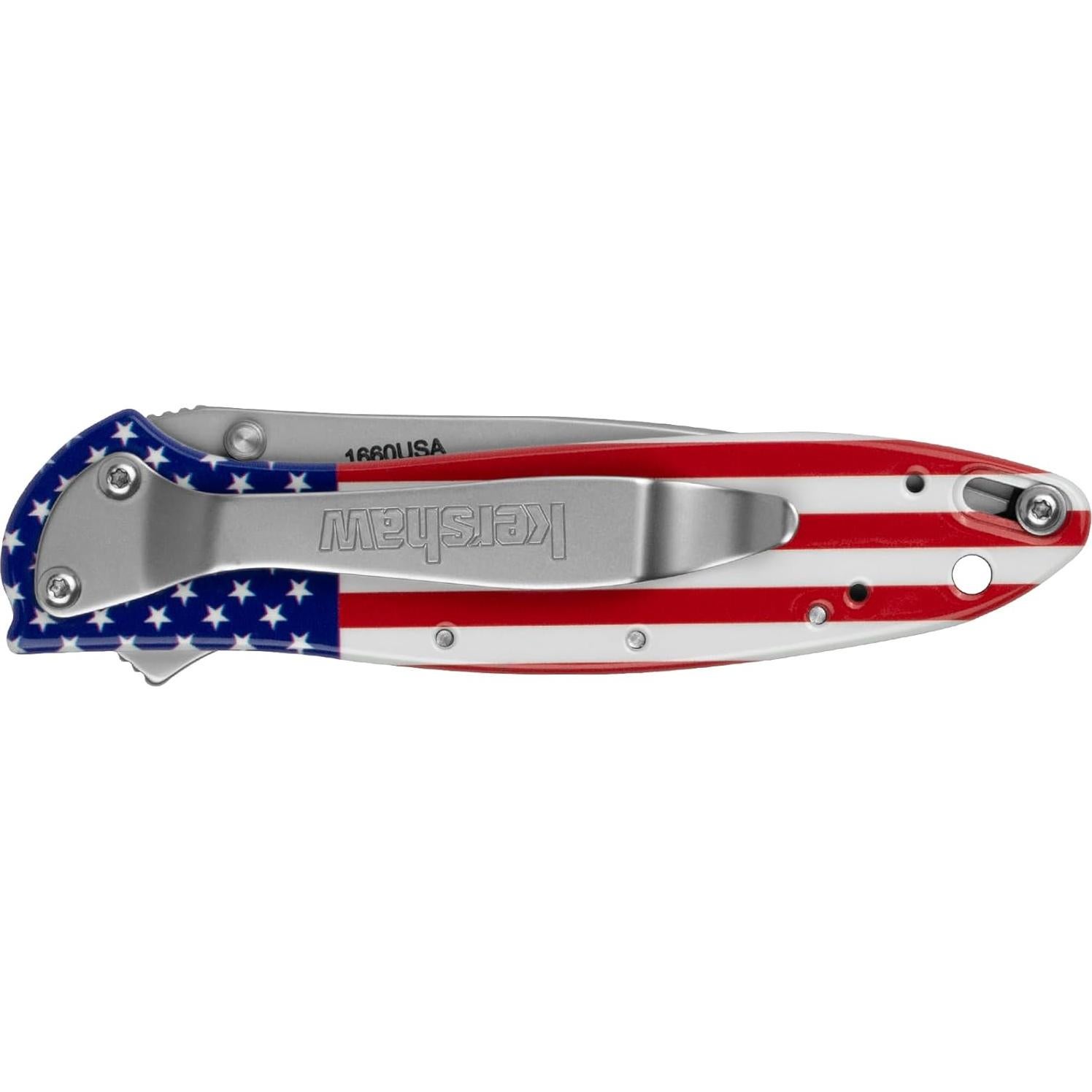 Cuchillo Plegable Kershaw Leek Bandera EE. UU. 17.78 cm