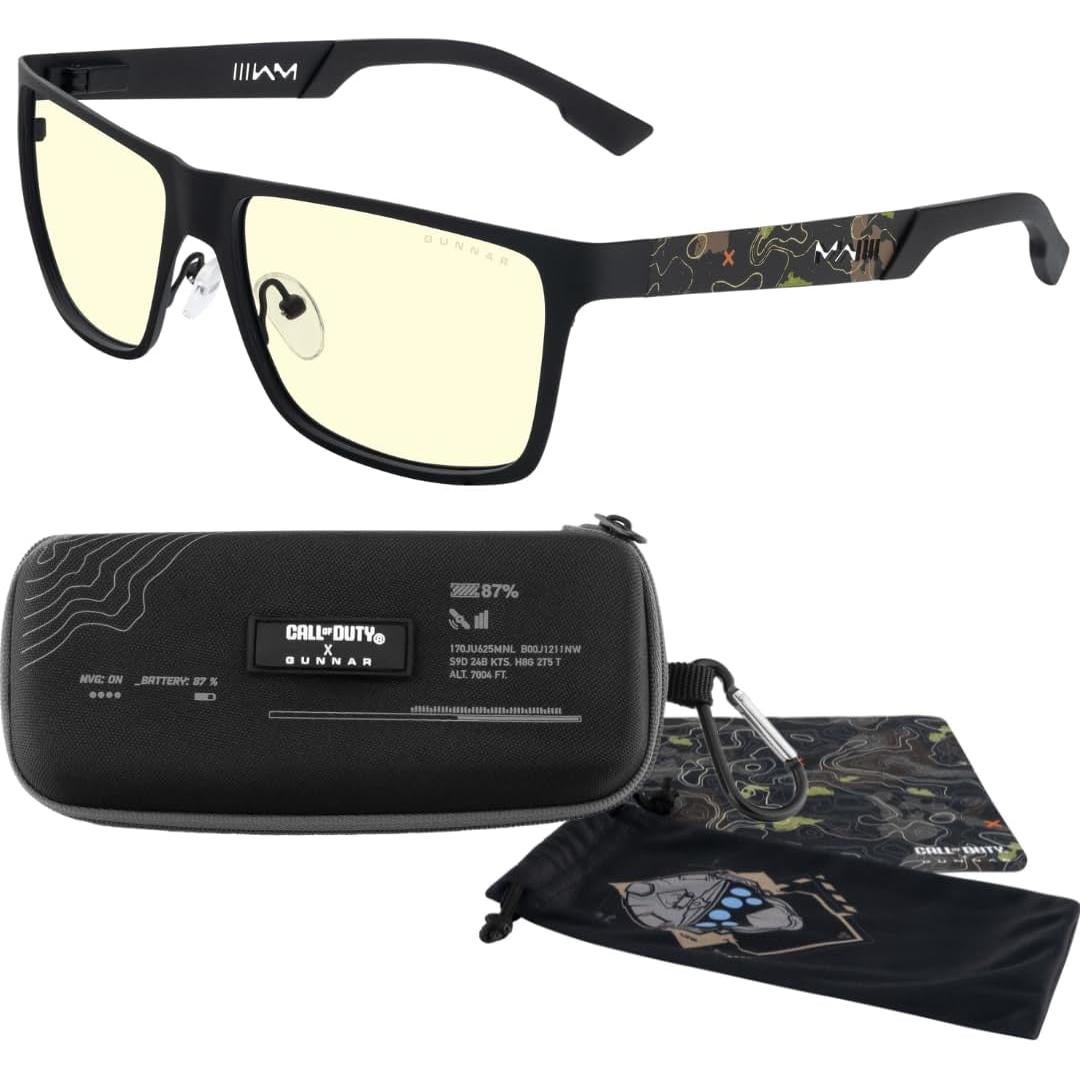 Gunnar Gafas de Juego Call of Duty Edición UAV Bloqueo Luz Azul