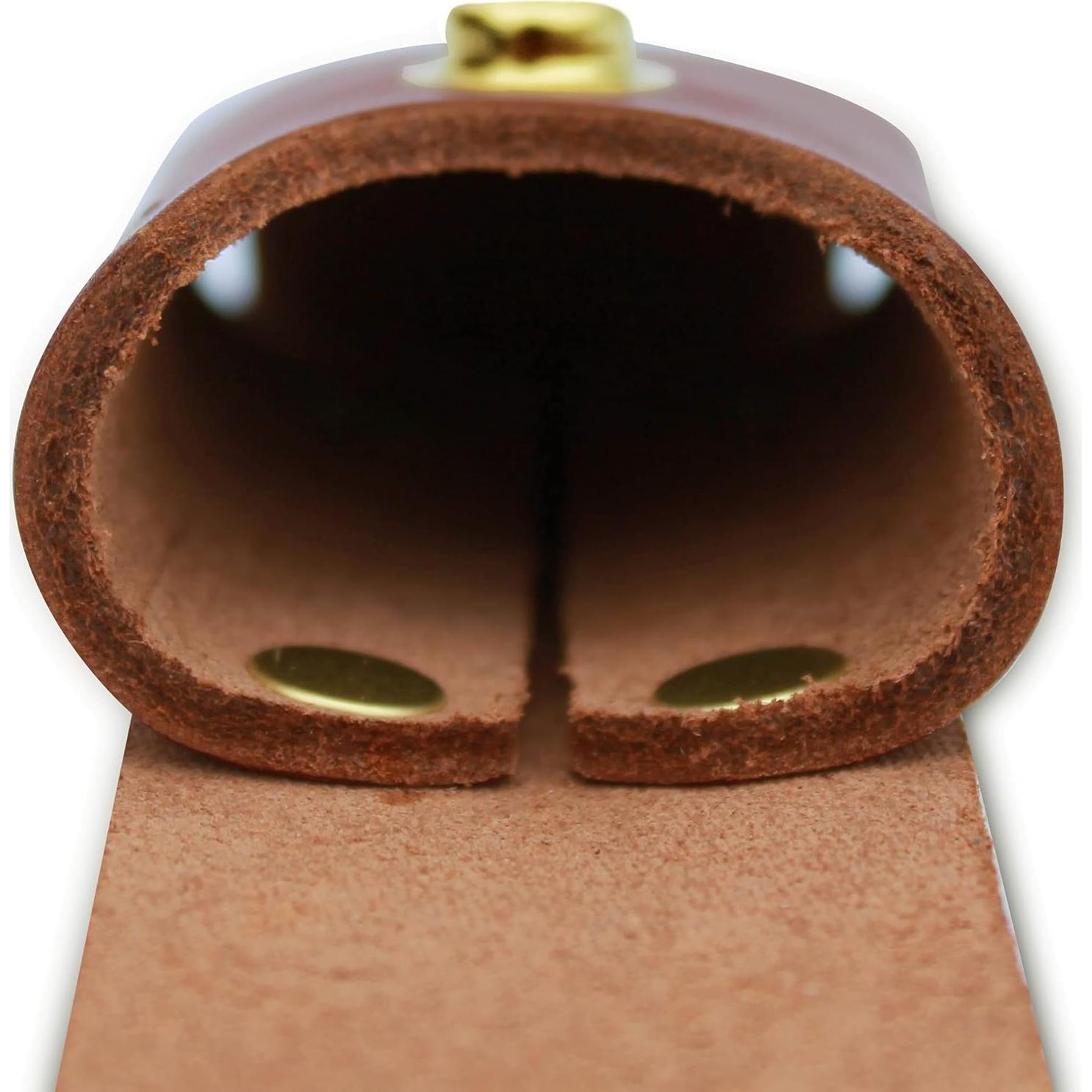 Funda de Cuero Remachada American Bench Craft para Cuchillo Buck 110