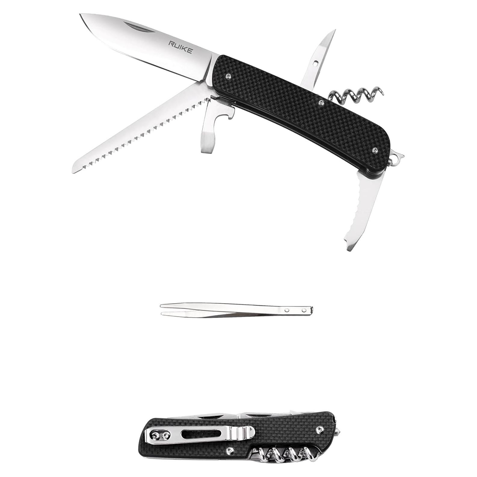 Cuchillo de Camping Ruike M32-B 15 en 1 Plegable 7.07 cm