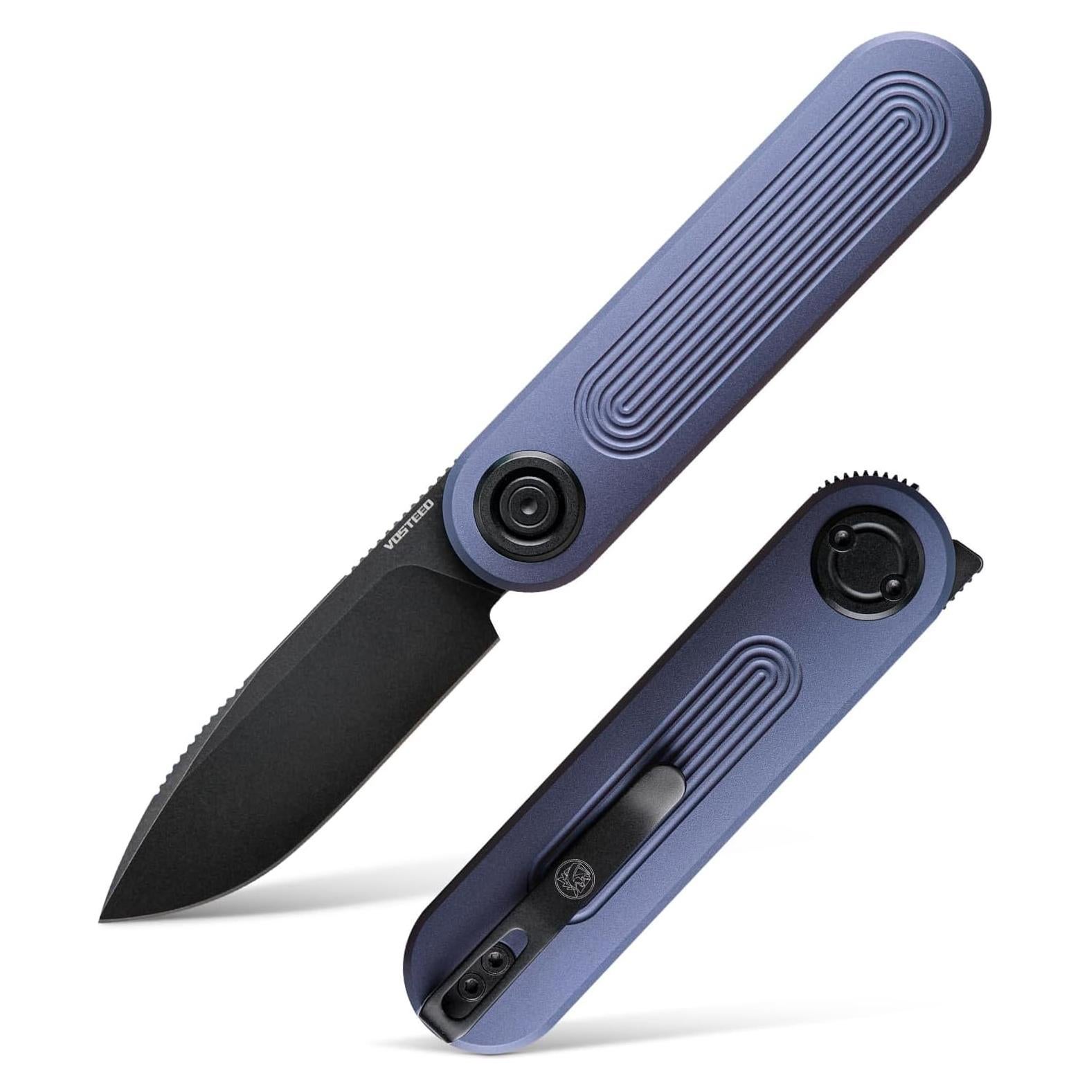 Cuchillo Plegable Vosteed Corgi V 295 S35VN 7.49 cm Aluminio Azul