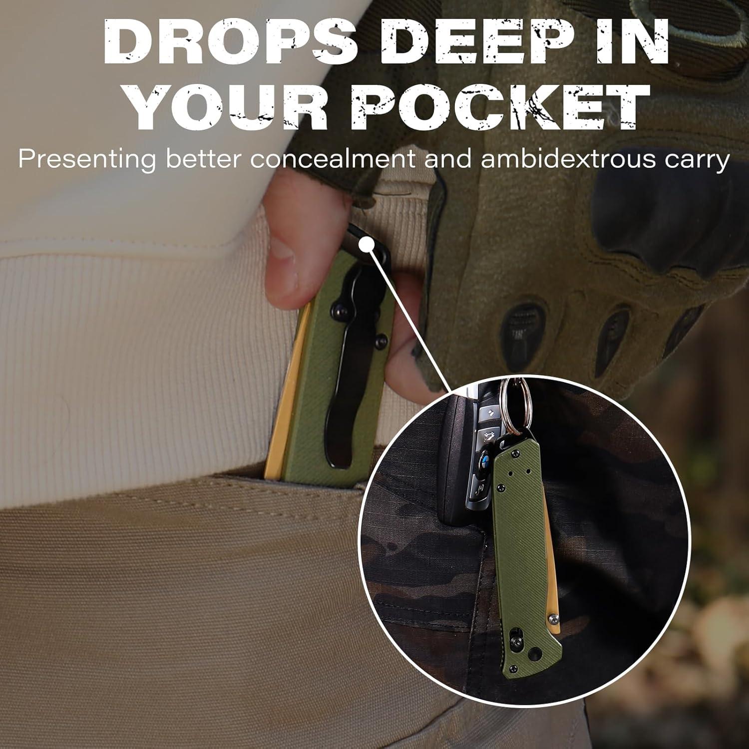 Cuchillo Plegable RBLACK RK0402 Tanto 8.61cm Acero Inoxidable