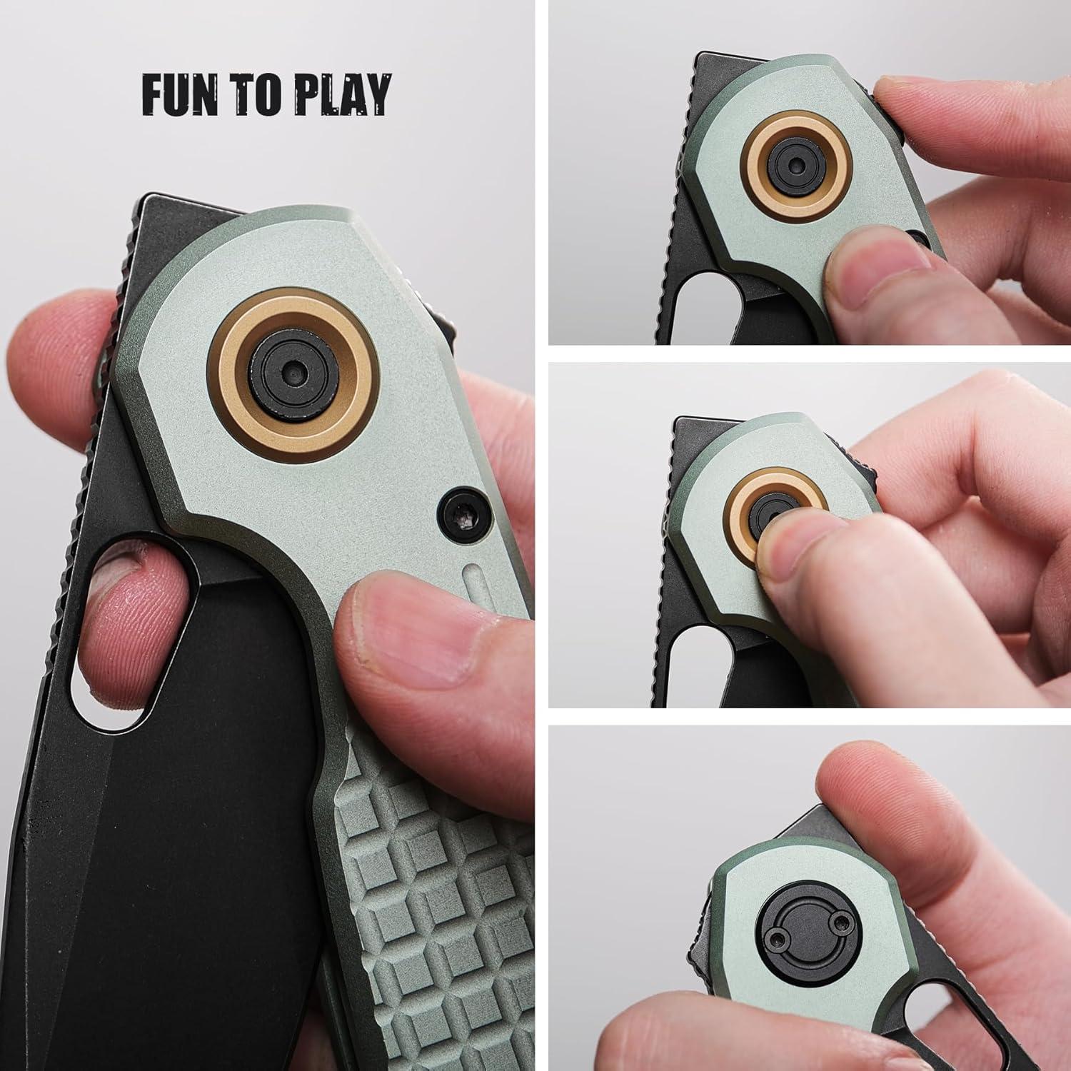 Cuchillo Plegable Vosteed Ankylo 154CM Verde-Negro 8.06 cm