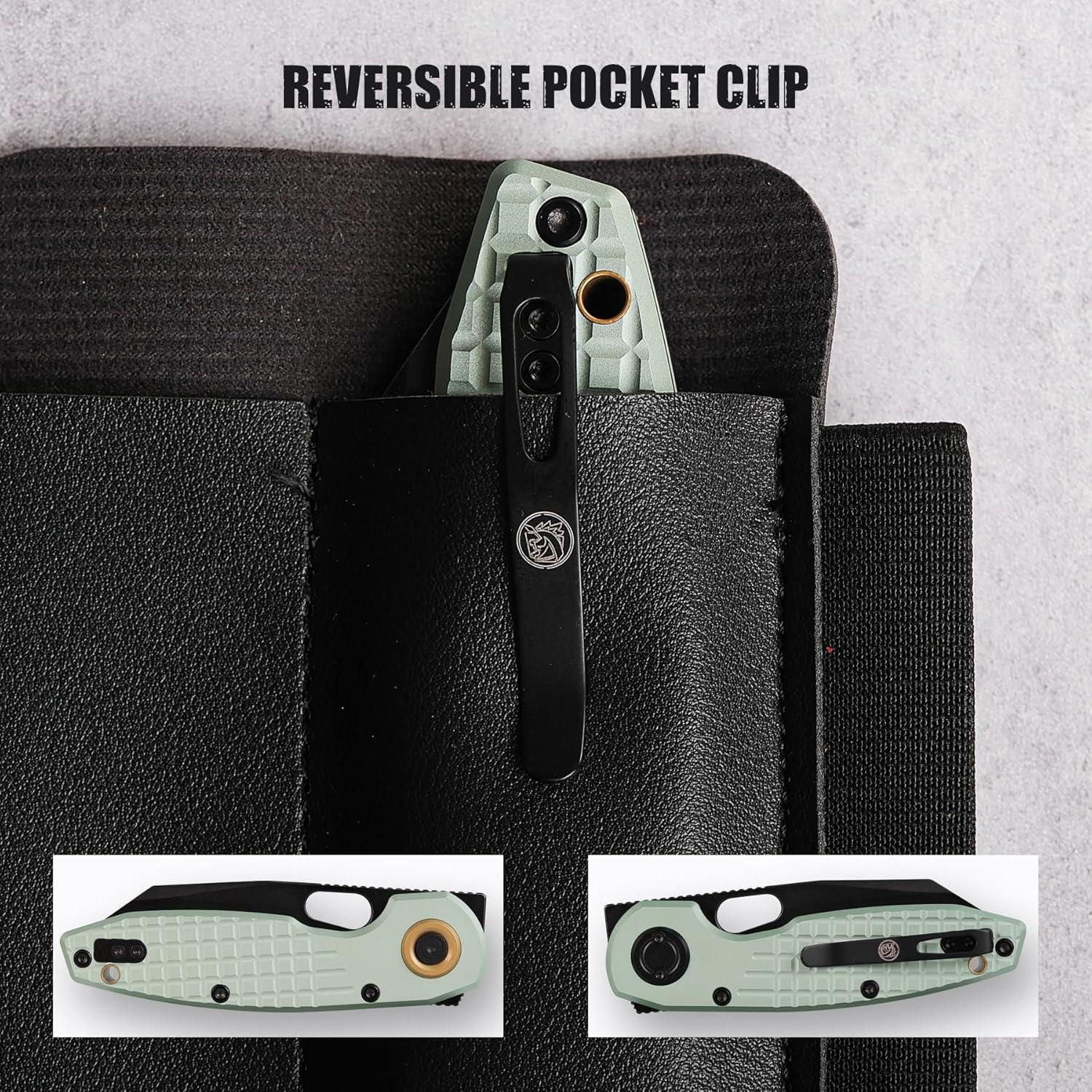 Cuchillo Plegable Vosteed Ankylo 154CM Verde-Negro 8.06 cm