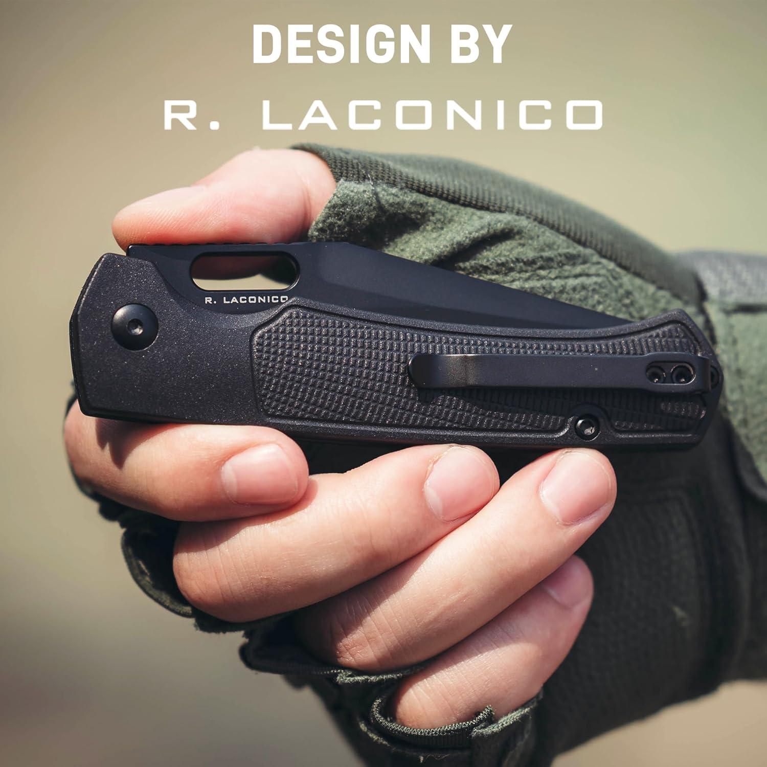 Cuchillo de bolsillo ARTISANCUTLERY REVEL 1867P 9 cm Negro