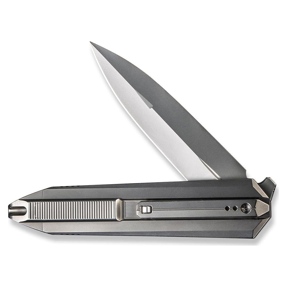 Cuchillo Plegable WE Knife Diatomic Framelock Gris 9.53cm