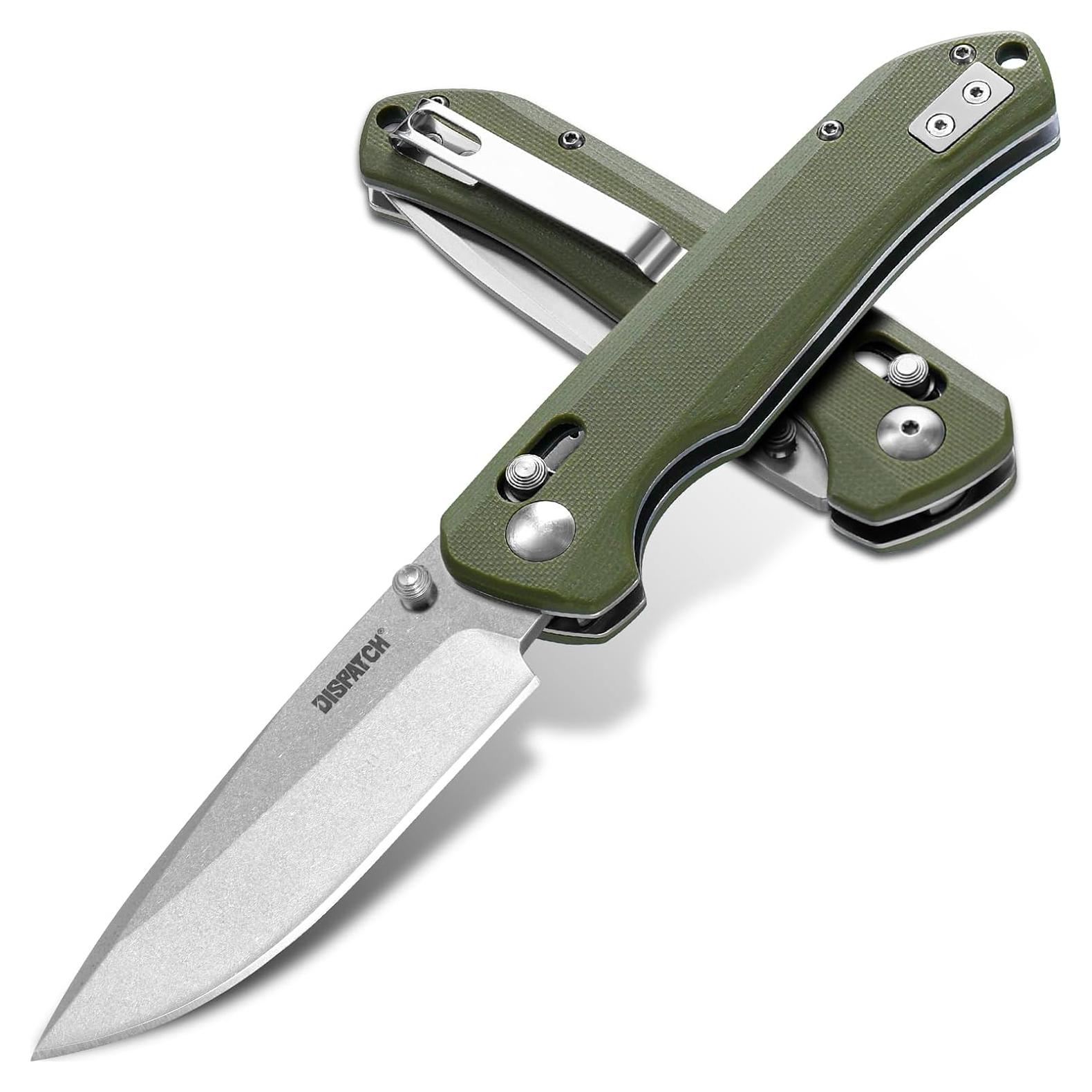 Cuchillo de bolsillo Dispatch D2 8.8 cm plegable con clip