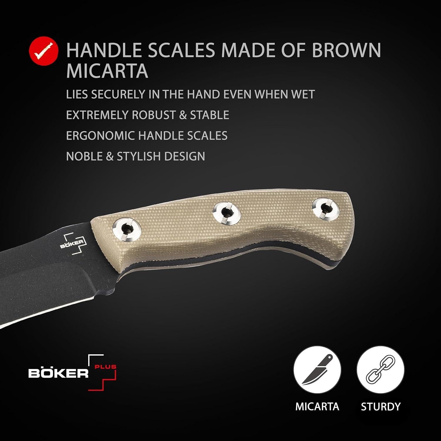 Cuchillo Fijo BÖKER PLUS Mini Tracker 2.0 con Funda Kydex