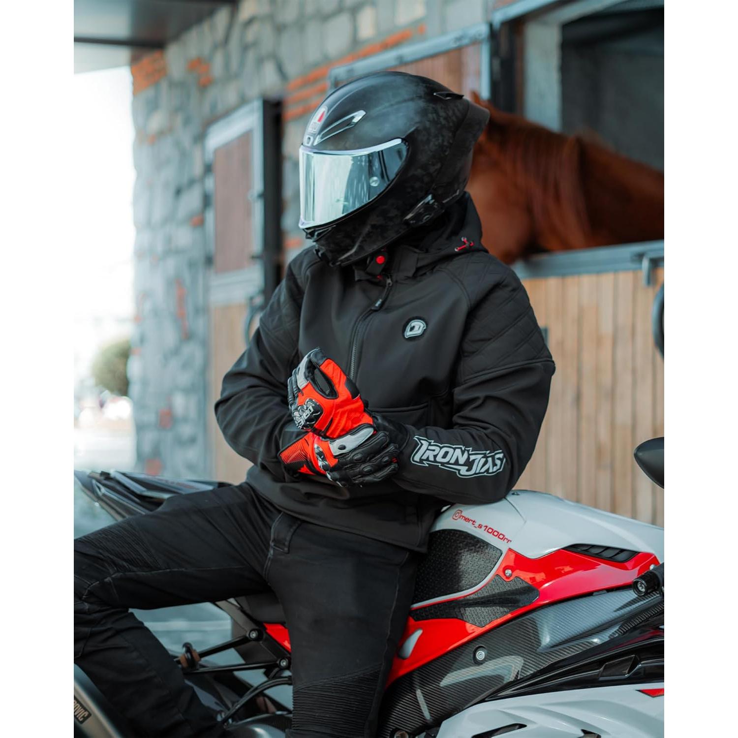 Chaqueta de Motocicleta IRON JIA'S 3 en 1 con Armadura CE M