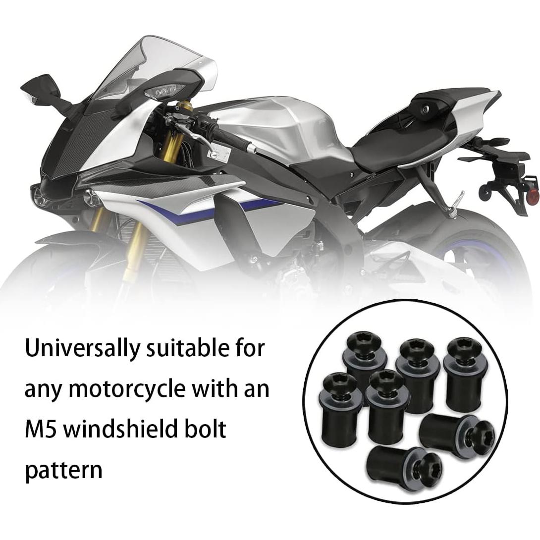 Kit de Tornillos para Parabrisas de Motocicleta BELOMI 10 Pcs
