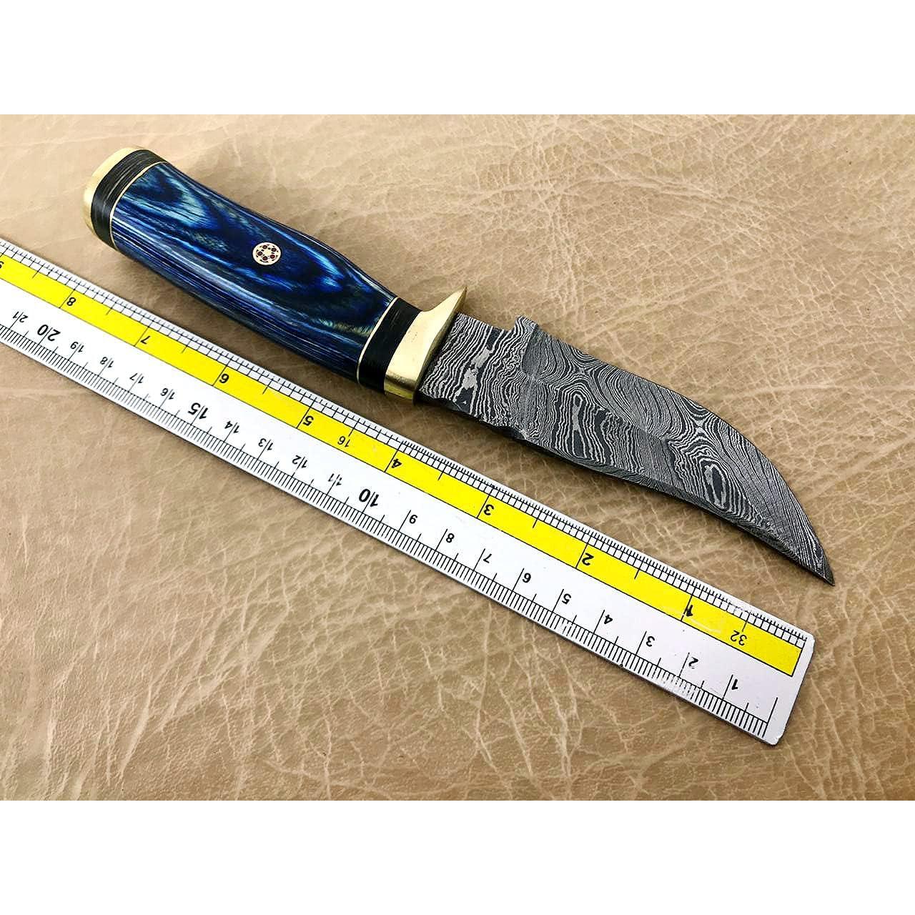 Cuchillo de desollado Palacio Damasco 21.6 cm con funda