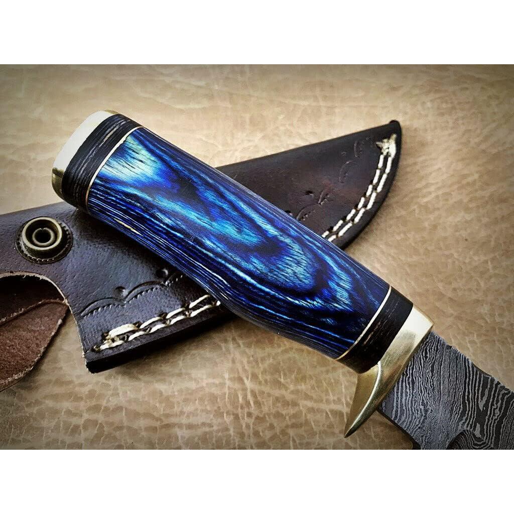 Cuchillo de desollado Palacio Damasco 21.6 cm con funda