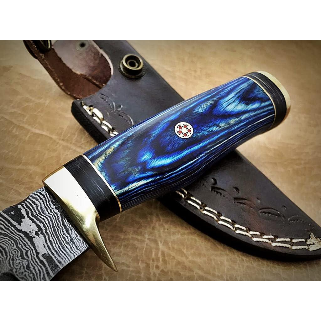 Cuchillo de desollado Palacio Damasco 21.6 cm con funda