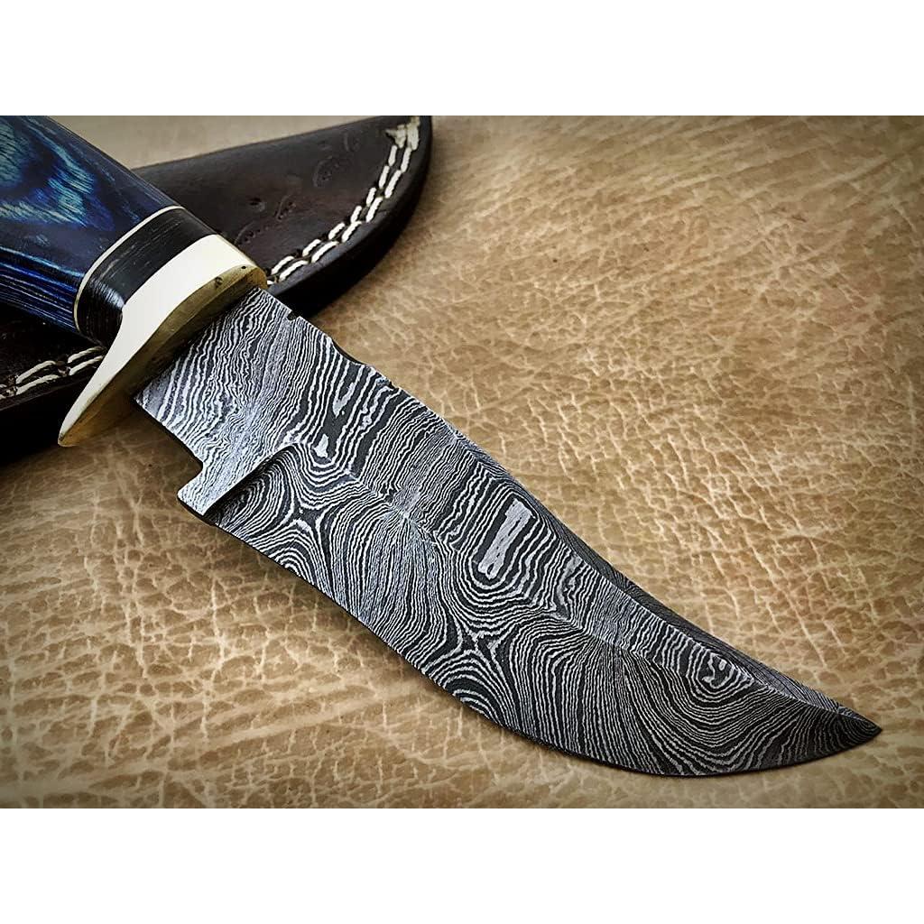 Cuchillo de desollado Palacio Damasco 21.6 cm con funda