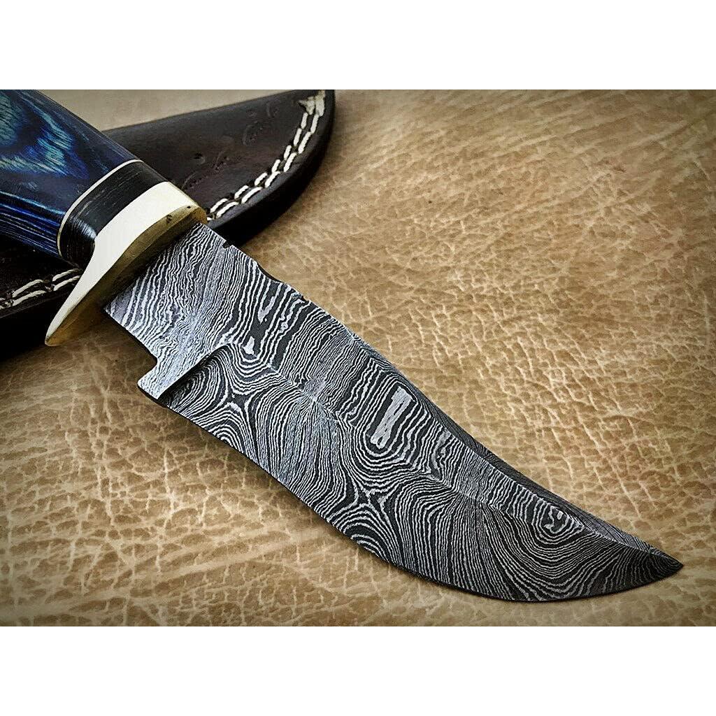 Cuchillo de desollado Palacio Damasco 21.6 cm con funda