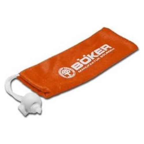 Bolsa de Cuchillo Boker Nylon Rojo 12.07x4.45 cm Cierre Cuerda