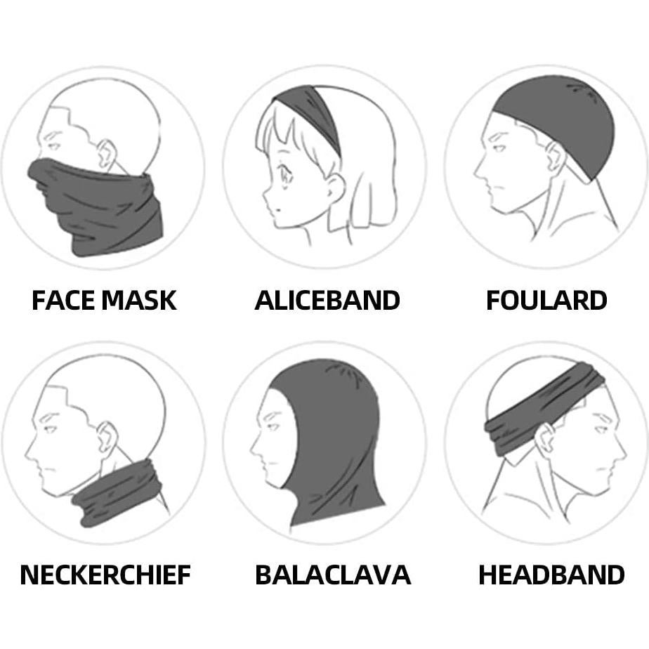 Bufanda de Cuello Refrigerante ROCKBROS UPF50+ Negra