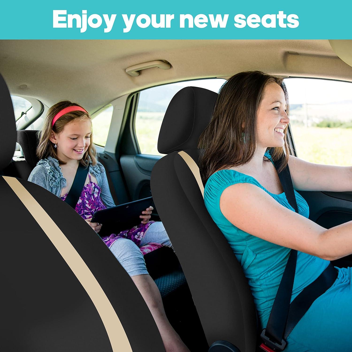 Fundas de Asiento de Coche FH Group Beige Universales