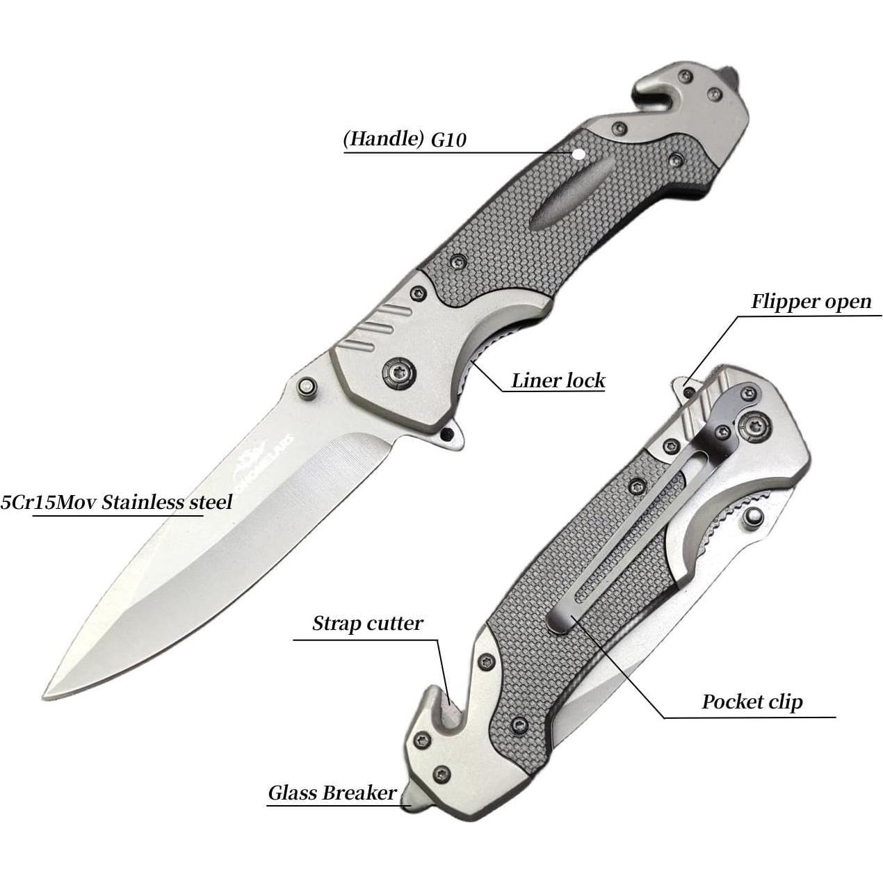 Cuchillo Plegable COHOMELARS 22.8cm Acero Inoxidable G10