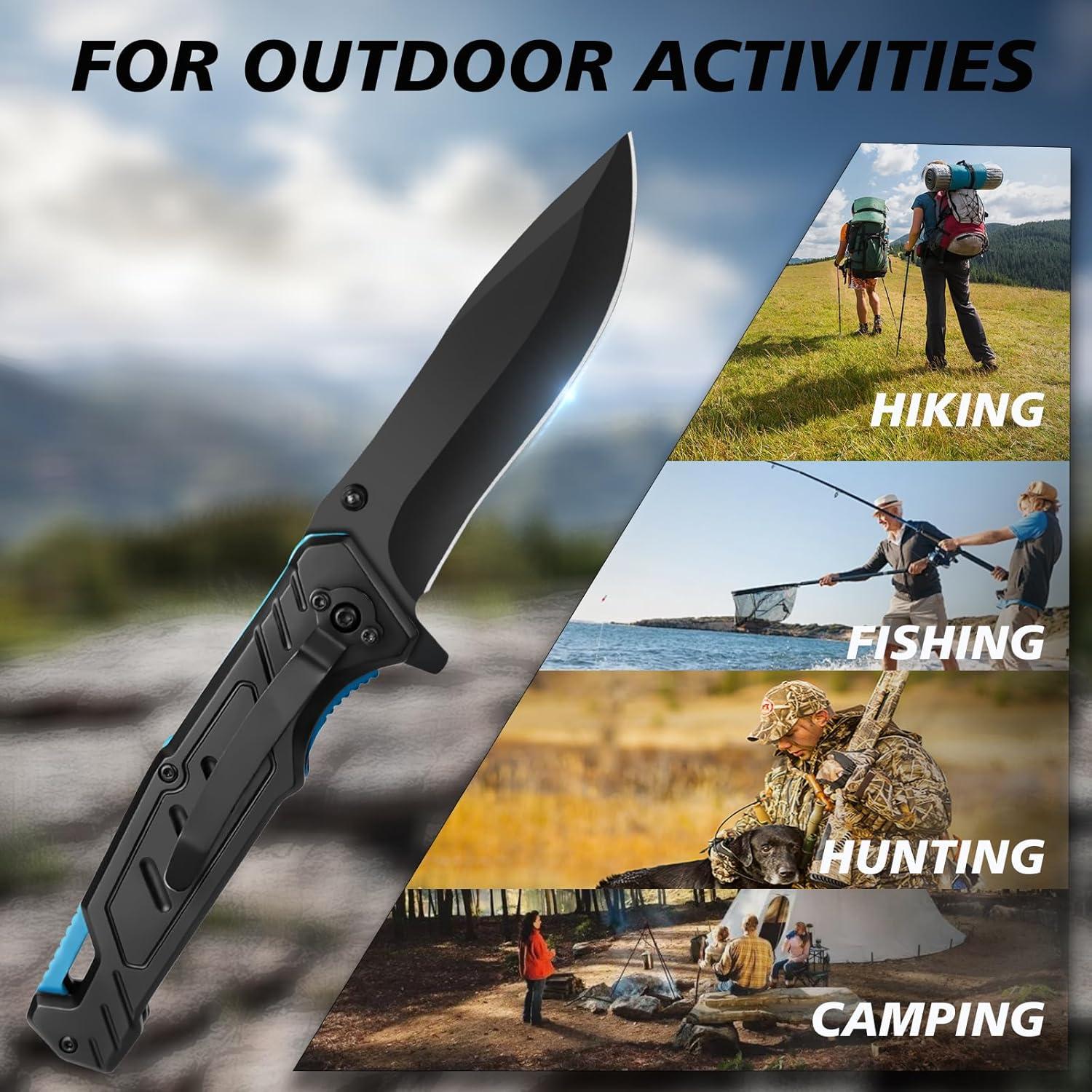 Cuchillo Plegable IKORES 22 cm Acero Inoxidable Mango G10