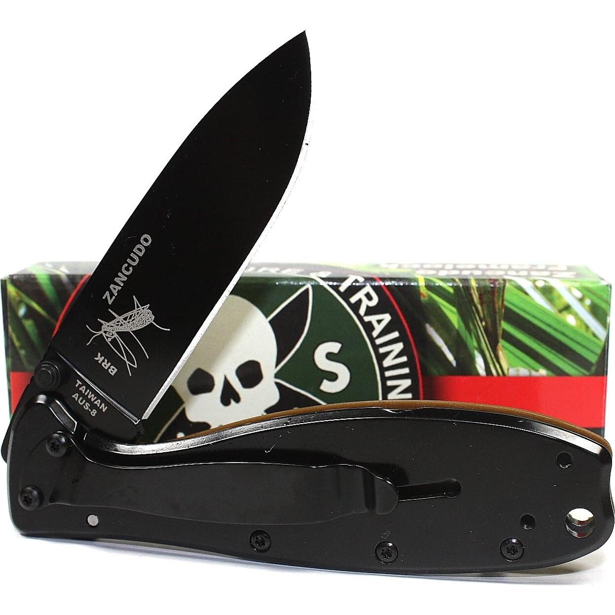 Cuchillo Plegable Táctico ESEE R1CBB Marrón Coyote 7.62 cm