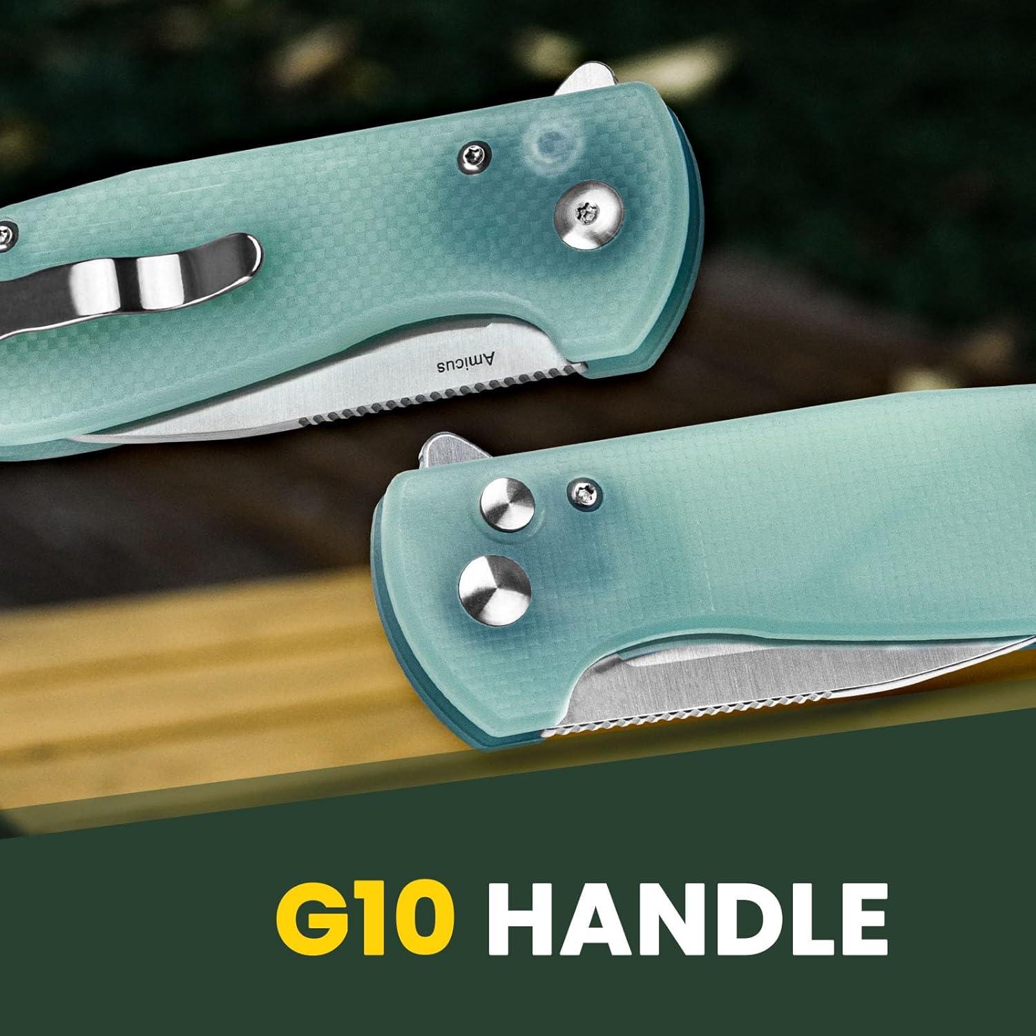 Cuchillo EDC Kizer Amicus 9Cr18MoV 7.5 cm Plegable con Clip